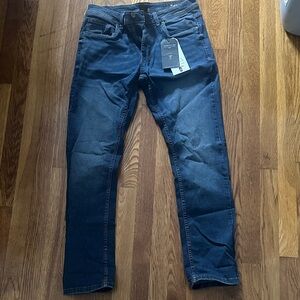 Classic Indigo Slim Straight Jeans